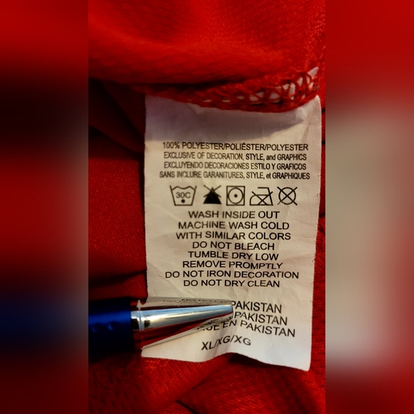 NWOT NFL Team Apparel KC Chiefs Short Sleeve Jersey Style - Picture 4 of 4